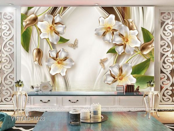 Tranh Dán Tường 3d Hoa VIETAD-1028