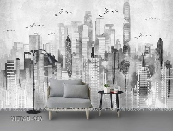 Tranh Dán Tường Thành Phố VIETAD-939